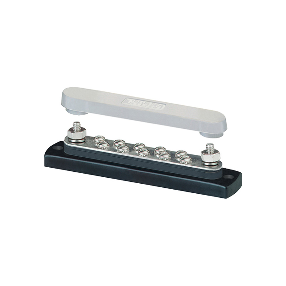 Blue Sea 2300 150AMP Common BusBar 10 x #8-32 Screw Terminal w/Cover Blue Sea 2300 150AMP Common BusBar 10 x #8-32 Screw Terminal w/Cover