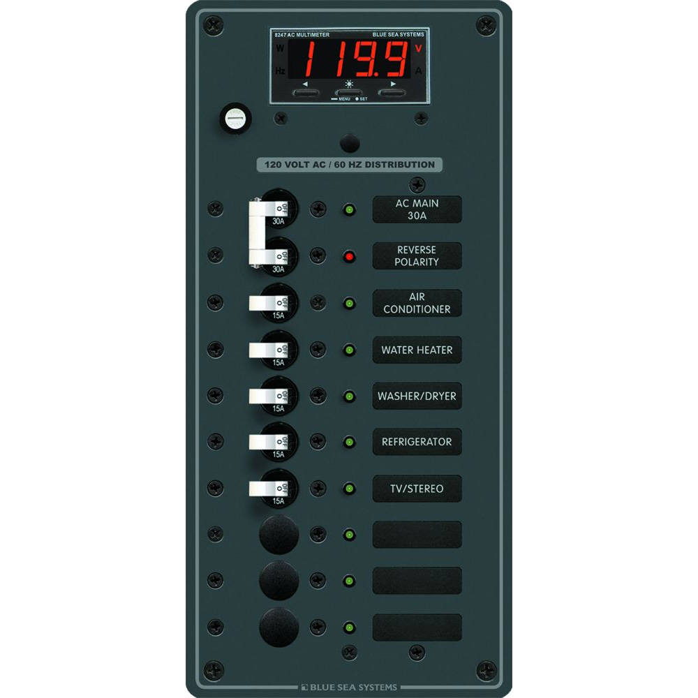 Blue Sea 8406 AC Main + 8 Positions Blue Sea 8406 AC Main + 8 Positions