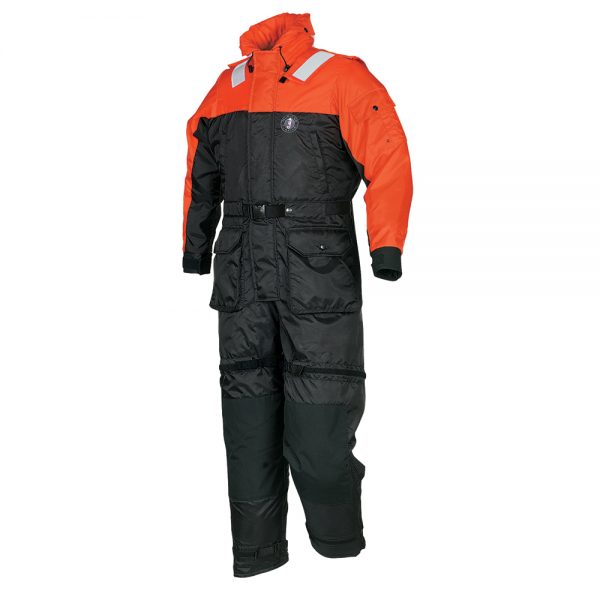 Mustang Deluxe Anti-Exposure Coverall & Worksuit - MED - Orange/Black