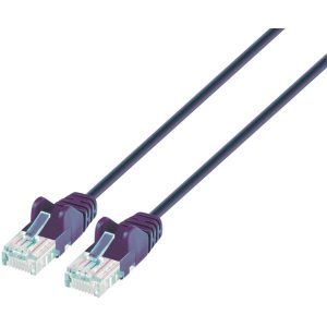 Intellinet Network Solutions 742139 Blue CAT-6 UTP Slim Network Patch Cable with Snagless Boots (1.5 Feet)