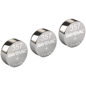 RAYOVAC 303/357-3ZMA 1.5-Volt 303/357 Silver Watch/Electronic Battery (3 pk)