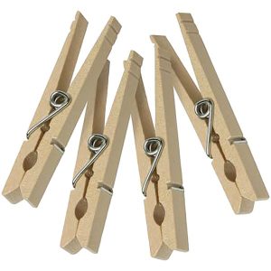 Honey-Can-Do DRY-01376 Wood Clothespins with Spring