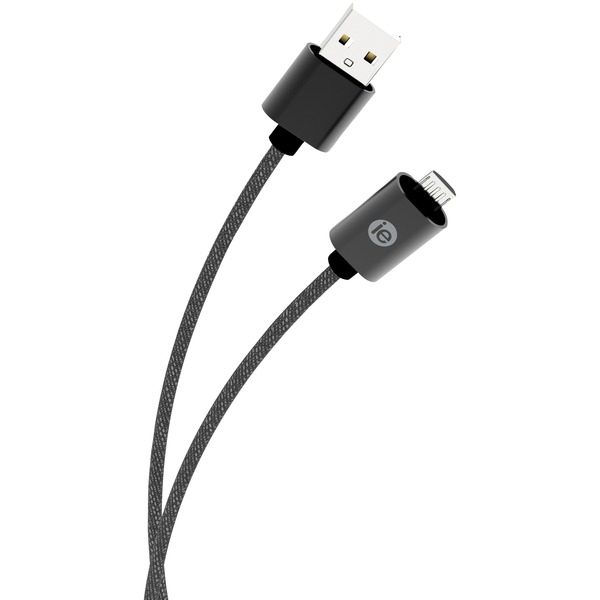 iEssentials IEN-BC10M-BK Charge & Sync Braided Micro USB to USB Cable