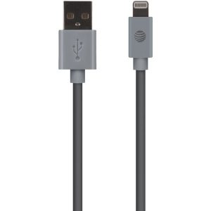 AT&T LC10-GRY Charge & Sync USB Cable with Lightning Connector