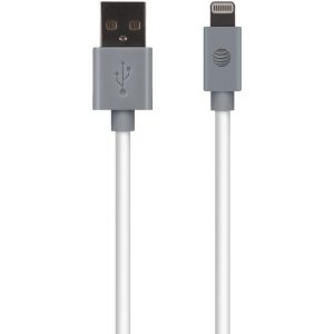AT&T LC10-WHT Charge & Sync USB Cable with Lightning Connector