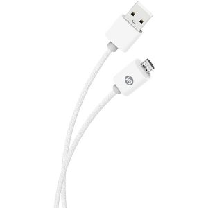 iEssentials IEN-BC10M-WT Charge & Sync Braided Micro USB to USB Cable