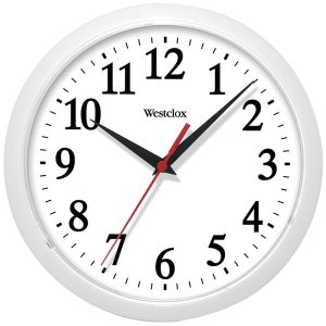 Westclox 461761 10" Basic Wall Clock (White)