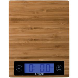Taylor Precision Products 3828 Bamboo Digital Kitchen Scale