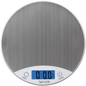 Taylor Precision Products 389621 Stainless Steel Digital Kitchen Scale