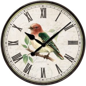 Westclox 32897BS 12-Inch Bird Wall Clock