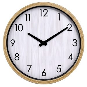 Westclox 32886O-12CN 12-Inch Wall Clock with Woodgrain Look Case