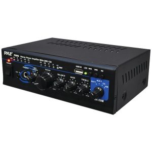 Pyle Home PTAU45 120-Watt x 2 Stereo Power Amp with USB Reader
