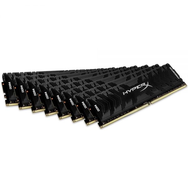 128GB Kingston (8x16GB) HyperX DDR4-3000 CL15 288pin DIMM Memory Pack of 8 HX430C15PB3K8/128