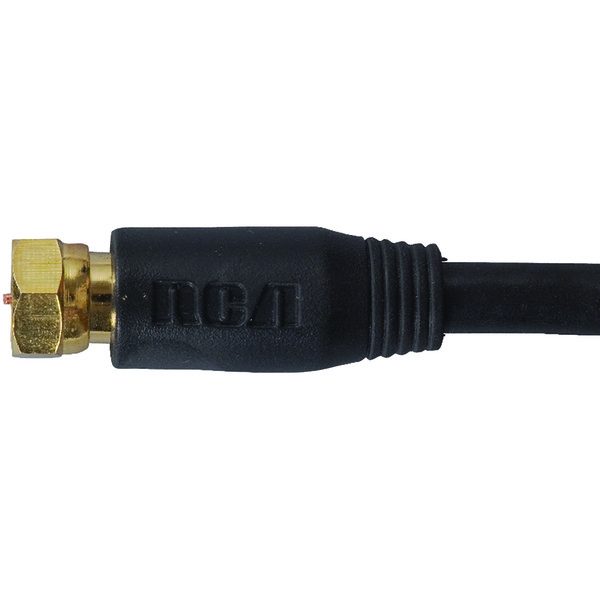 RCA VH612R RG6 Coaxial Cable (12ft; Black)