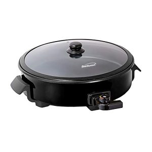 Brentwood Appliances SK-67BK 12-Inch Round Nonstick Electric Skillet with Vented Glass Lid