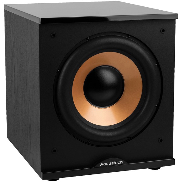 BIC America H-100II 500-Watt Acoustech 12" Front-Firing Powered Subwoofer with Black Lacquer Top BIC America H-100II 500-Watt Acoustech 12" Front-Firing Powered Subwoofer with Black Lacquer Top