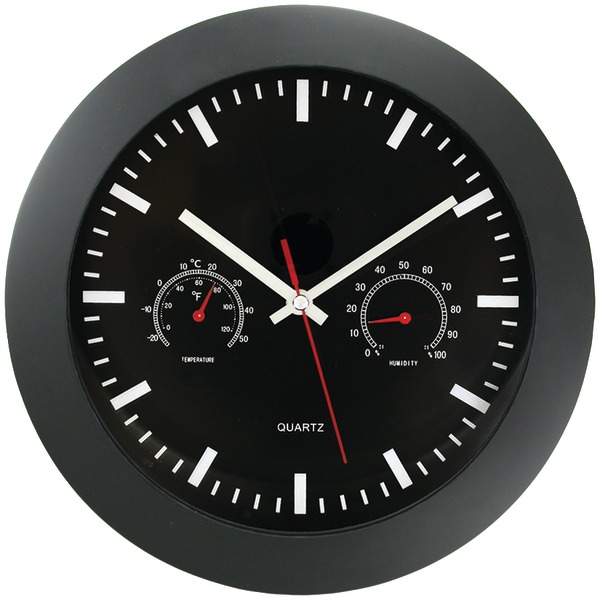 Timekeeper 6990 12" Temperature & Humidity Wall Clock Timekeeper 6990 12" Temperature & Humidity Wall Clock