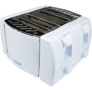Brentwood Appliances TS-265 Cool Touch 4-Slice Toaster (White)