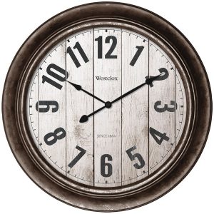 Westclox 32931AW 15.5" Wall Clock with Antique Bronze Finish