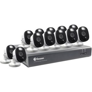Swann SWDVK-1645812WL-US 1080p Full HD Surveillance System Kit with 16-Channel 1 TB DVR and Twelve 1080p Cameras