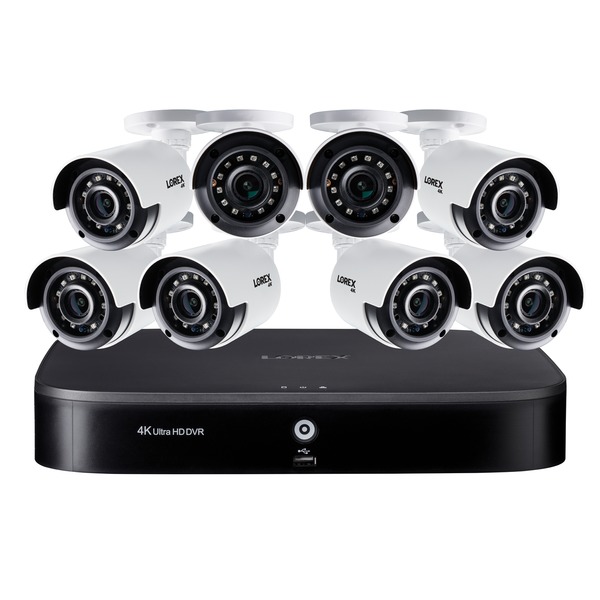 Lorex DK162-88CA 4K Ultra HD 16-Channel Security System with 2 TB DVR and Eight 4K Ultra HD Color Night Vision Bullet Cameras with Smart Home Voice Control Lorex DK162-88CA 4K Ultra HD 16-Channel Security System with 2 TB DVR and Eight 4K Ultra HD Color Night Vision Bullet Cameras with Smart Home Voice Control