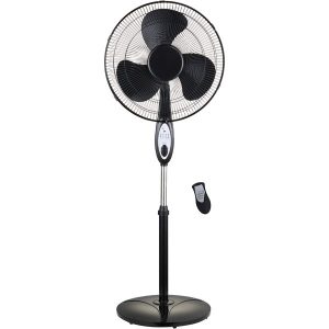 Optimus F-1872BK 18" Oscillating Stand Fan with Remote
