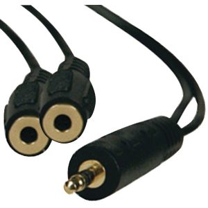 Tripp Lite P313-001 3.5mm Stereo Cable Y-Adapter