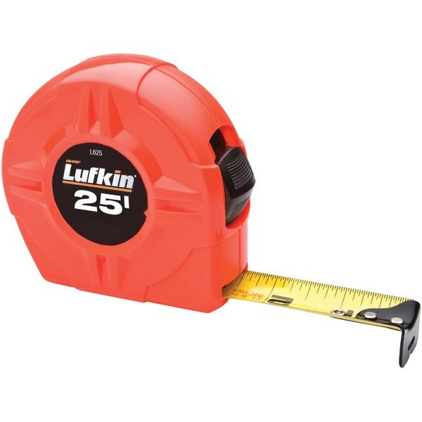 Lufkin L625 1" x 25ft Hi-Viz Orange Power-Return Tape Measure