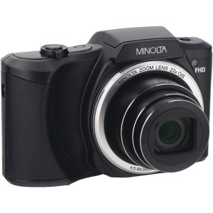 Minolta MN22Z-BK 20.0-Megapixel 1080p Full HD Wi-Fi MN22Z Digital Camera with 22x Zoom (Black)