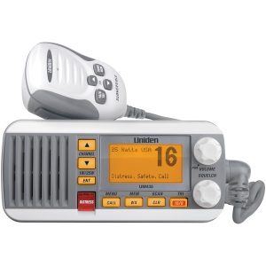 Uniden UM435 25-Watt Full-Featured Fixed-Mount VHF Marine Radio (White)