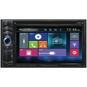 Power Acoustik PD-624B 6.2" Double-DIN In-Dash LCD Touchscreen DVD Receiver with Bluetooth