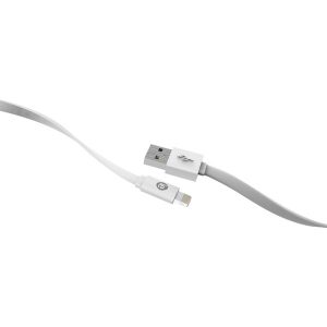 iEssentials IEN-FC4L-WT Charge & Sync Flat Lightning to USB Cable