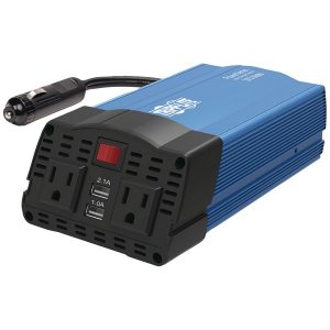 Tripp Lite PV375USB 375-Watt-Continuous PowerVerter Ultracompact Car Inverter with USB & Battery Cables