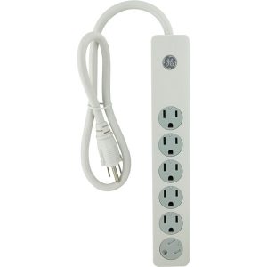 GE 14089 6-Outlet Surge Protector with 3ft Cord