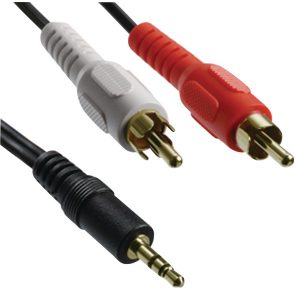 Axis 41360 Y-Adapter with 3.5mm Stereo Plug to 2 RCA Plugs