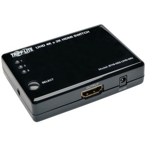 Tripp Lite B119-003-UHD-MN 3-Port HDMI Mini Switch with Remote Control