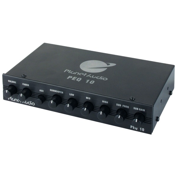 Planet Audio PEQ10 Half-DIN 4-Band Graphic Equalizer Planet Audio PEQ10 Half-DIN 4-Band Graphic Equalizer