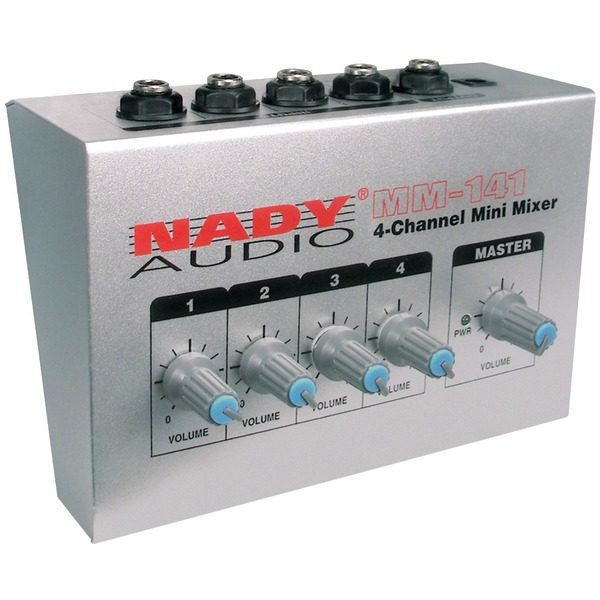 Nady MM-141 4-Channel Mini Audio Mixer