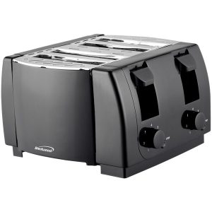 Brentwood Appliances TS-285 Cool Touch 4-Slice Toaster (Black)
