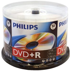 Philips DR4S6B50F/17 4.7GB 16x DVD+Rs (50-ct Cake Box Spindle)