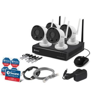 Swann SWNVK-490KH4-US 490 Series 1080p Wi-Fi Surveillance System Kit with 1 TB NVR and 4 Cameras