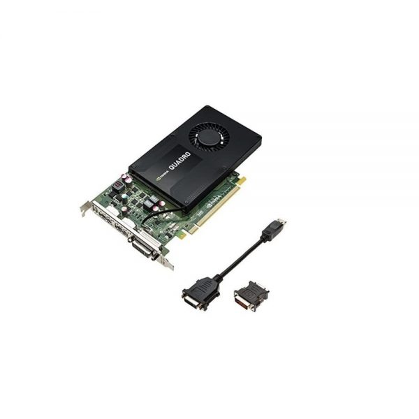 4GB PNY nVIDIA VCQK2200-BLK Quadro K2200 GDDR5 DVI 2x Displayports PCI Express 2.0 x16 Graphic Card