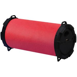 QFX BT-148 RED Portable Bluetooth Sound Cylinder (Red)