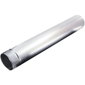 Deflecto DP244 4-Inch x 24-Inch Rigid Aluminum Vent Pipe