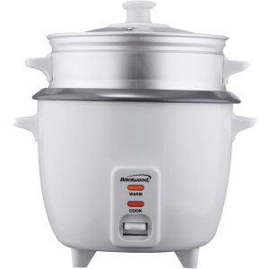 Brentwood Appliances TS-600S Rice Cooker with Food Steamer (5 Cups