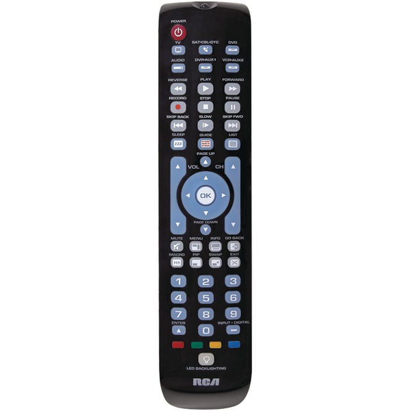 RCA RCRN06BE 6-Device Green Backlit Universal Remote RCA RCRN06BE 6-Device Green Backlit Universal Remote