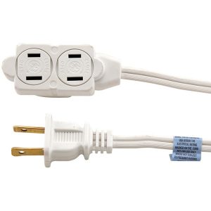 GE(R) JASHEP51937 3-Outlet Polarized Indoor Extension Cord (6ft)