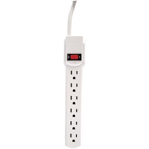 GE HEP55253/50268 6-Outlet Power Strip with 9ft Cord