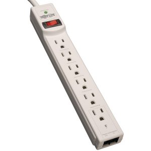 Tripp Lite TLP604TEL Protect It! 6-Outlet Surge Protector (Telephone & DSL Protection