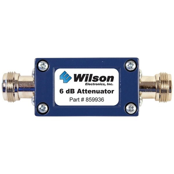 Wilson Electronics 859936 50ohm Cellular Signal Attenuator with N-Female Connectors (6dB)